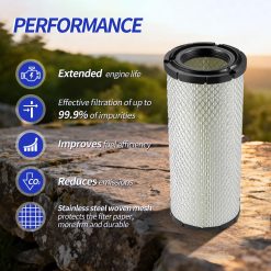 Alternative view of For Kawasaki 11013-7044 & 11013-7045 Inner & Outer Air Filter Cleaners Combo OEM for Donaldson Kohler 25-083-01-S P821575 & P822858