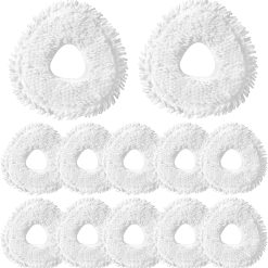 12-Pack Replacement Mop Pads for Narwal Freo, Freo Pro, Freo X Ultra, Z Ultra, Freo Z10 & X10 Pro Robot Vacuum & Mop, Washable Reusable Microfiber Robot Vacuum Mop Pads
