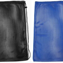 Alternative view of 2 Packs Mesh Gear Bag for Snorkel Equipment, Oversized 18" x 27" Dive Scuba Diving Backpack Snorkeling, Fins, Swimming Gear, Beach and Sports Equipment (Black & Blue)