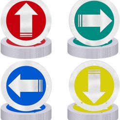 Trail Markers Reflective Marker Pack Bright Marking Reflectors for Hunting Hiking Driveway Camping Walking Backpacking Outdoors, Blue Green Red and Yellow