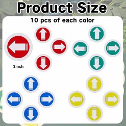 Alternative view of Trail Markers Reflective Marker Pack Bright Marking Reflectors for Hunting Hiking Driveway Camping Walking Backpacking Outdoors, Blue Green Red and Yellow