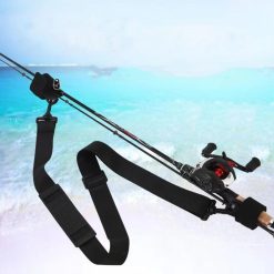 Alternative view of Fishing Rod Carry Strap，Sling Band Adjustable Shoulder Belt Tackle Holder，Nylon (2)