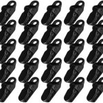 Tent Tarp Clips Crocodile 25 Pack Black