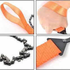 Alternative view of 1pc Portable Pocket Chainsaw,High-Performance Steel Rope Chain for Rapid Cutting, Durable Hand Operated Survival Tool, Perfect Outdoor Adventures, Camping, Hiking, Emergency Kits