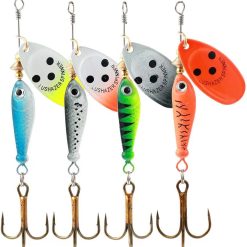 Alternative view of 4-Piece Fishing Lure Spinner Baits Metal Sequin 0.53oz