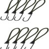 Bungee cords with hooks 16cm blackish green pack of 8