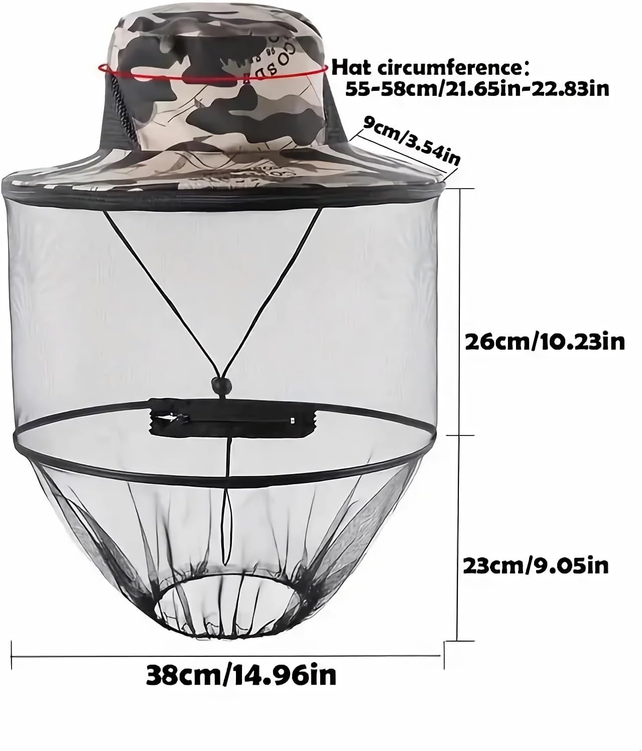 Anti-mosquito mesh fishing cap with removable net 3 Anti-mosquito mesh fishing cap with removable net - Image 3