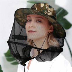 Anti-mosquito mesh fishing cap with removable net 12 V1259 DP01 A 1249 202603310145 05
