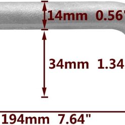 Alternative view of Boat Cleat Grab Rail Handles Aluminium 2-Piece