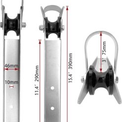 Alternative view of Stainless Steel Bow Anchor Roller 15 Inch Self Launching