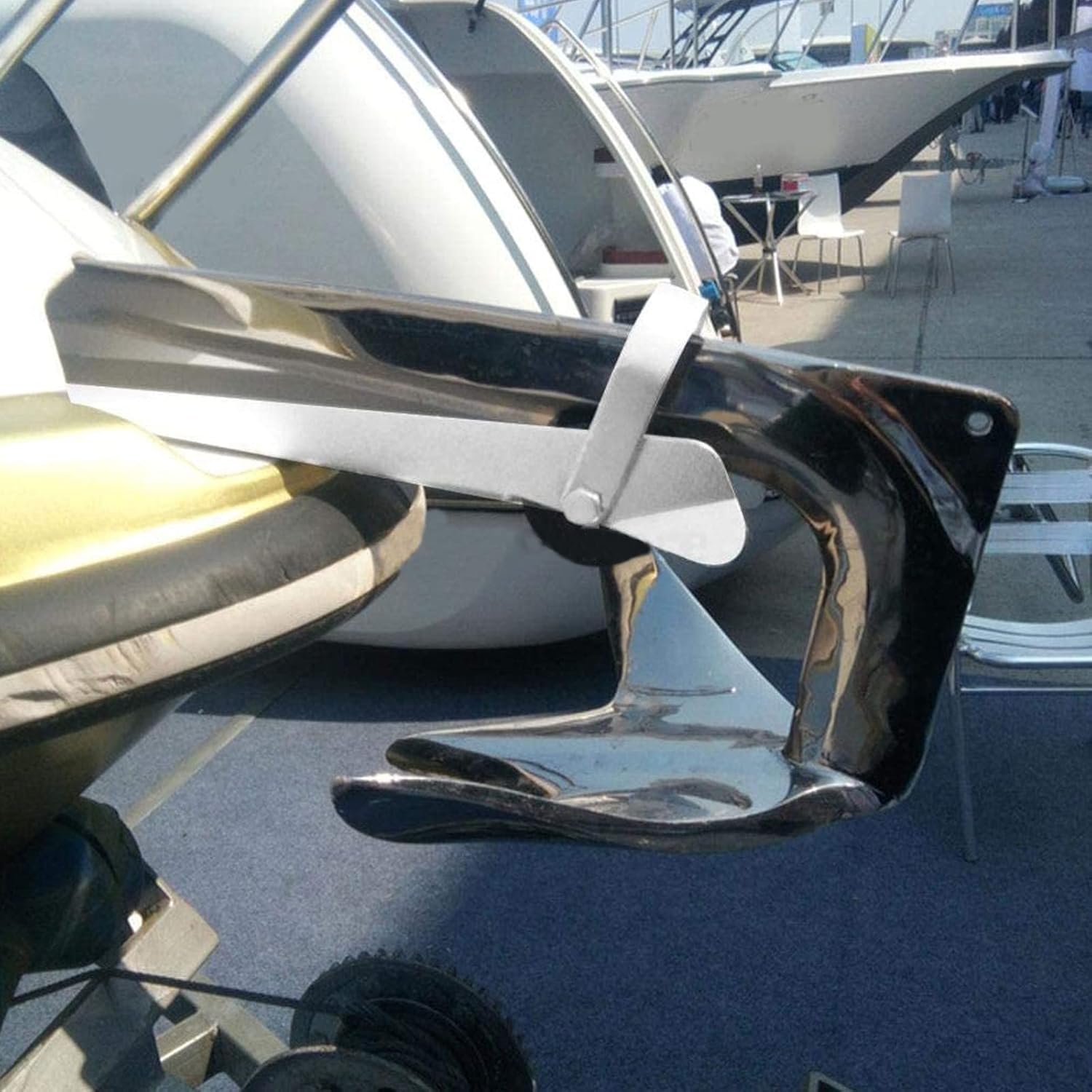 Stainless Steel Bow Anchor Roller 15 Inch Self Launching 7 Stainless Steel Bow Anchor Roller 15 Inch Self Launching - Image 7
