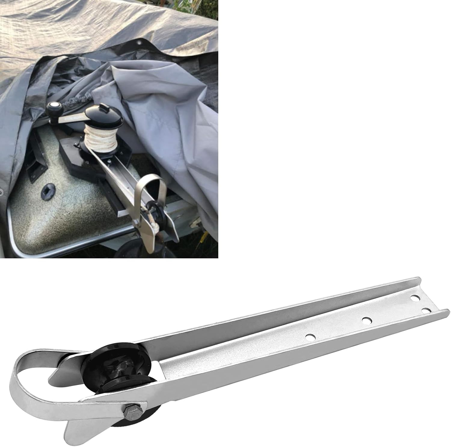 Stainless Steel Bow Anchor Roller 15 Inch Self Launching 8 Stainless Steel Bow Anchor Roller 15 Inch Self Launching - Image 8