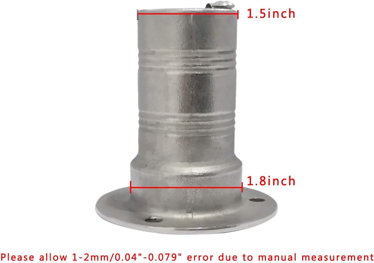 Water deck fill 1-1/2" keyless cap 316 stainless steel 3 Water deck fill 1-1/2" keyless cap 316 stainless steel - Image 3