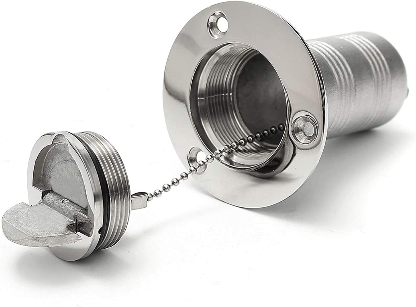 Water deck fill 1-1/2" keyless cap 316 stainless steel 7 Water deck fill 1-1/2" keyless cap 316 stainless steel - Image 7