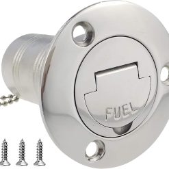 2" boat fuel deck fill with keyless cap