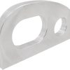 Aluminium bow eye with rope hole for marine boats