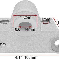 Aluminium oarlock socket pair right angle gunwale 9 V1259 DP01 A 1295 202603310255 02