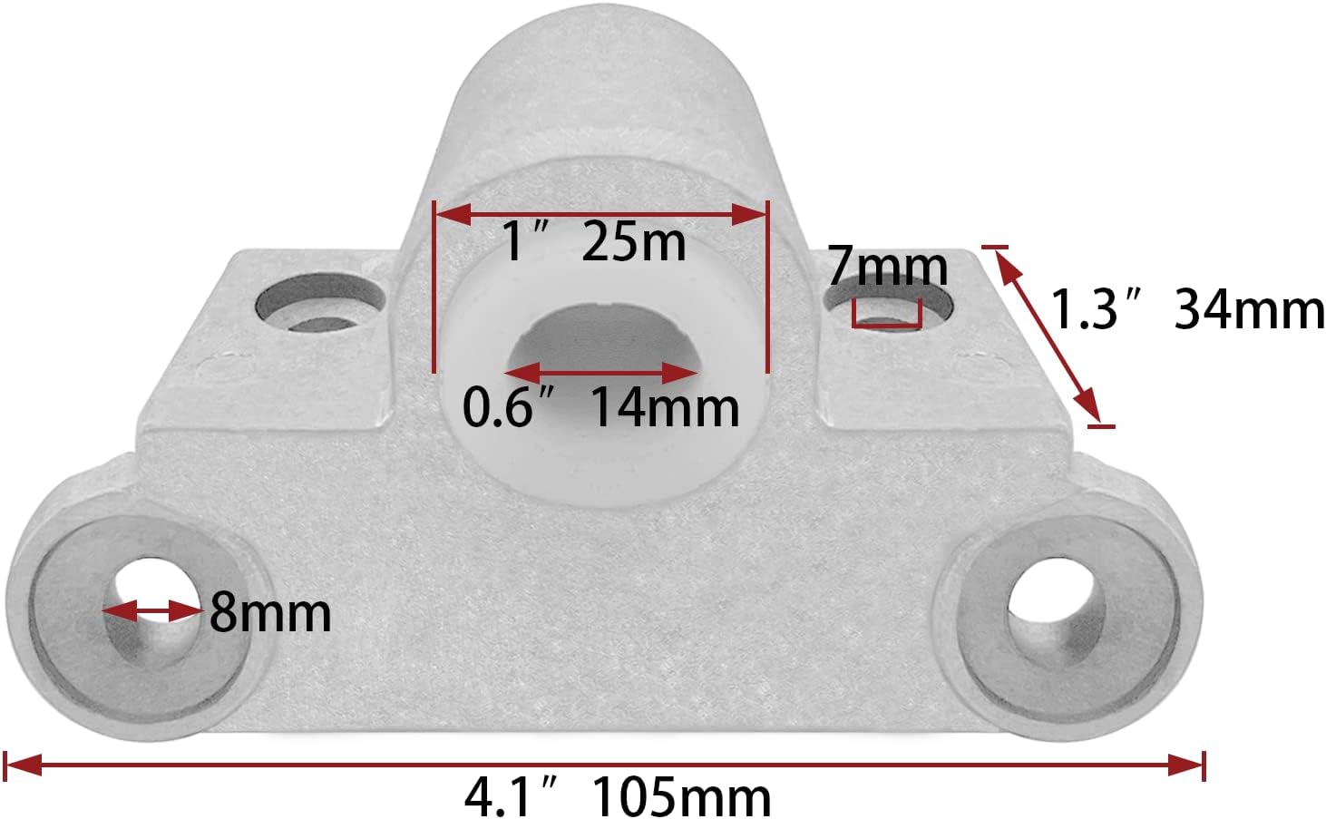 Aluminium oarlock socket pair right angle gunwale 3 Aluminium oarlock socket pair right angle gunwale - Image 3