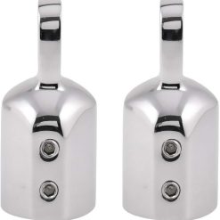 Alternative view of 316 Stainless Steel Heavy Duty Fitting Bimini Top Cap Fits 1" (25.4mm) OD Round Tube External Eye End with Two Screws for Boat Covers Marine Hardware(2pcs)