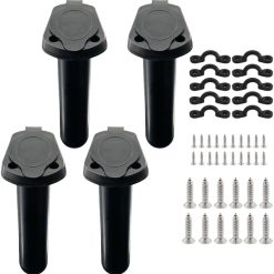Kayak fishing rod holder 4-piece flush mount