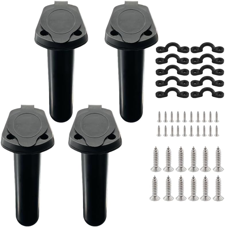 Kayak fishing rod holder 4-piece flush mount 1 Kayak fishing rod holder 4-piece flush mount