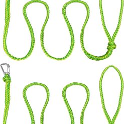 Kayak Tow Rope with Snap Clip 1/2 Inch, 7 ft, Set of Two