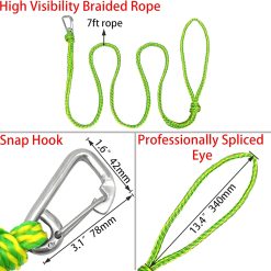 Alternative view of Kayak Tow Rope with Snap Clip 1/2 Inch, 7 ft, Set of Two