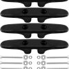 Marine nylon cleat open base 4-1/2 inch 4 pack