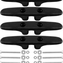 Marine nylon cleat open base 4-1/2 inch 4 pack