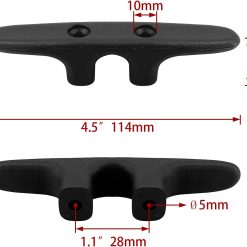 Alternative view of Marine nylon cleat open base 4-1/2 inch 4 pack