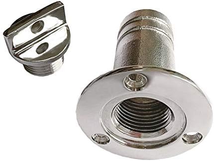 1" Boat Fuel Deck Fill with Keyless Cap and Marine Mirror - 316 Stainless Steel 7 1" Boat Fuel Deck Fill with Keyless Cap and Marine Mirror - 316 Stainless Steel - Image 7