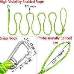 Alternative view of Kayak Tow Rope with Snap Clip, 1/2" x 12ft, Pair