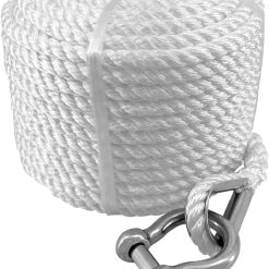 Solid Braid Nylon Anchor Rope 3/8" x 75'