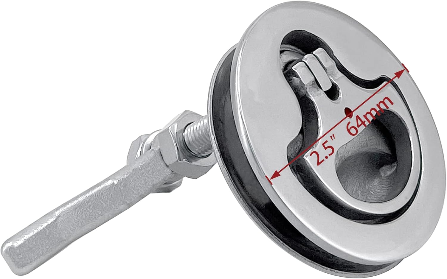 Boat Cam Latch Flush Pull Hatch 316 Stainless Steel 3 Boat Cam Latch Flush Pull Hatch 316 Stainless Steel - Image 3