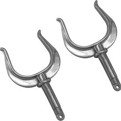 Stainless steel oarlock pair side mount rowlock