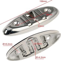Folding boat cleat 6" flip-up 316 stainless steel 9 V1259 DP01 A 1340 202603302156 02