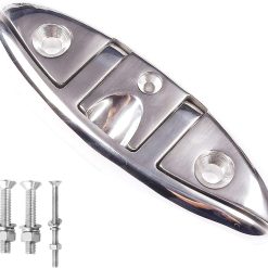 Folding deck cleat 8-1/2" stainless steel