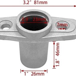 Alternative view of Aluminum oar lock socket holder, pair