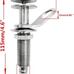 Alternative view of 316 stainless steel quick release boat fender holder