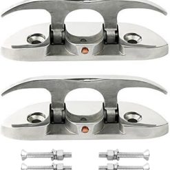Folding Cleat 4-1/2" Flip-up Dock Marine Grade 316 Stainless Steel Pair