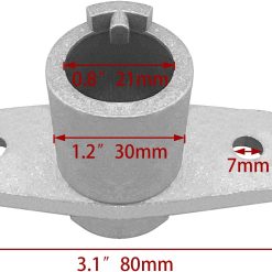 Alternative view of Aluminium Oar Lock Socket Holder 90° T-Shaped