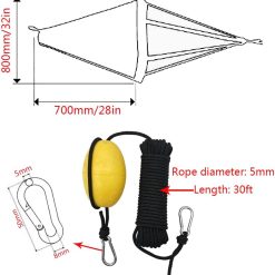 Alternative view of Sea Anchor Drift Sock 32 inch Parachute Drogue