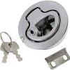 Zinc Alloy 2" Flush Pull Latch with Keys for Boat Hatch