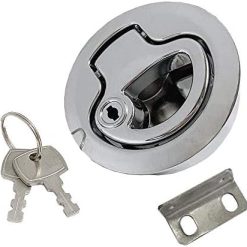 Zinc Alloy 2" Flush Pull Latch with Keys for Boat Hatch