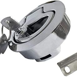 Alternative view of Zinc Alloy 2" Flush Pull Latch with Keys for Boat Hatch