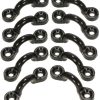 Nylon Pad Eye Straps for Boat Bimini Top – 10 Pack