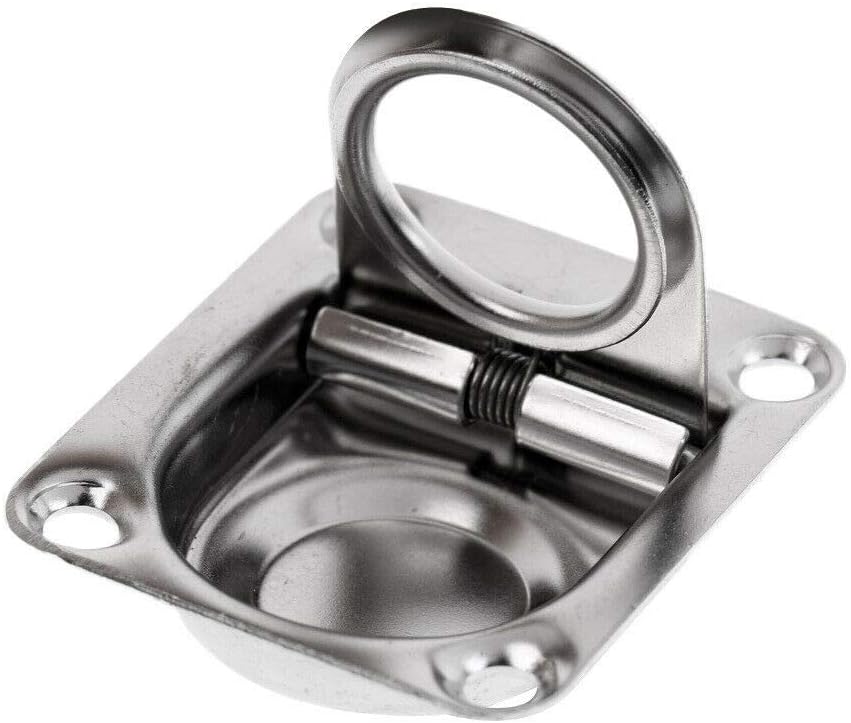 Stainless steel recessed hatch pull handle, 65 x 56mm 3 Stainless steel recessed hatch pull handle, 65 x 56mm - Image 3