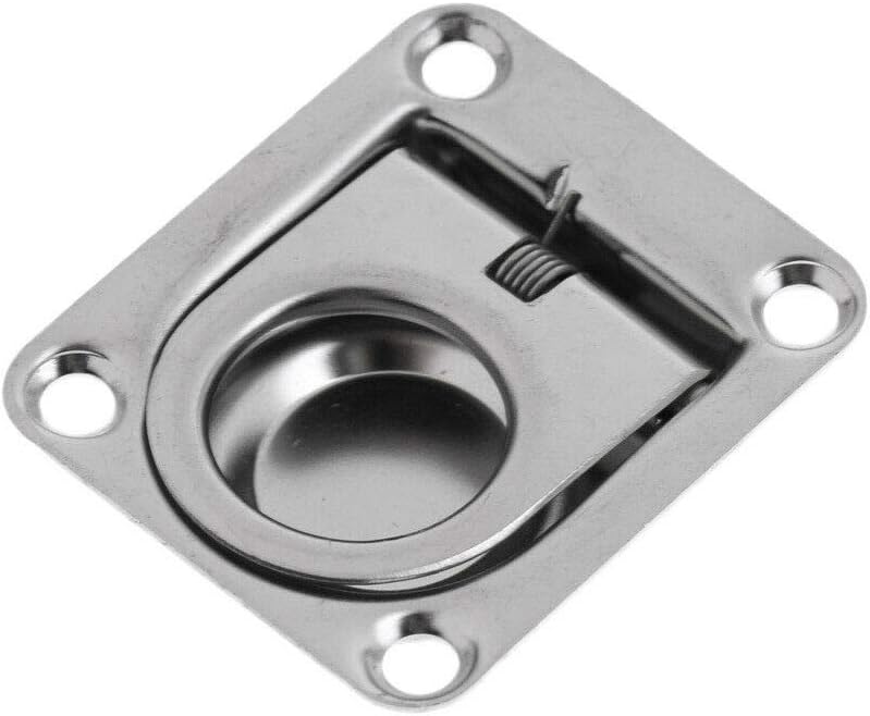 Stainless steel recessed hatch pull handle, 65 x 56mm 4 Stainless steel recessed hatch pull handle, 65 x 56mm - Image 4