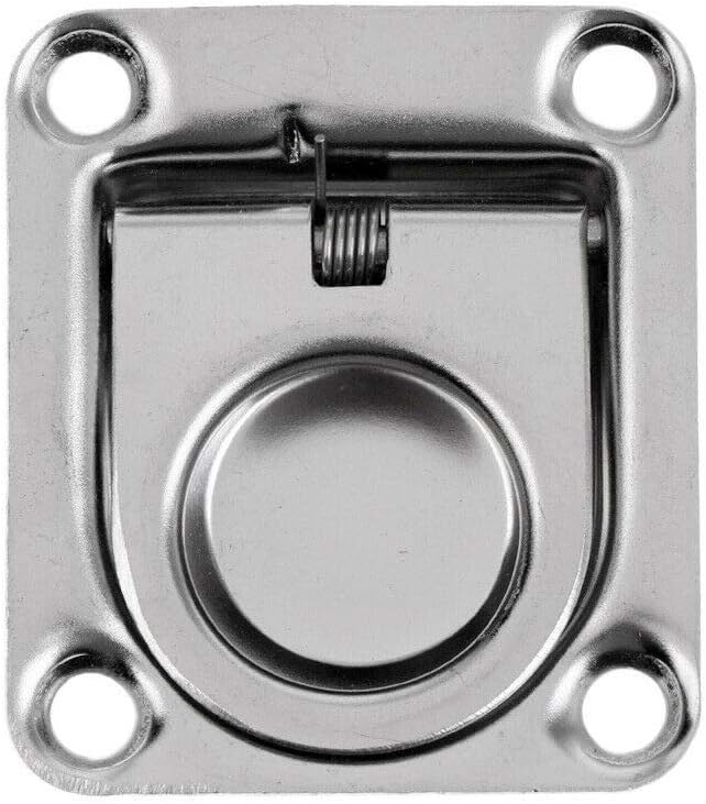 Stainless steel recessed hatch pull handle, 65 x 56mm 5 Stainless steel recessed hatch pull handle, 65 x 56mm - Image 5