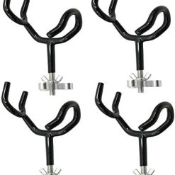 Boat rod holder 20 degree steel wire with mounting base, 4 pack